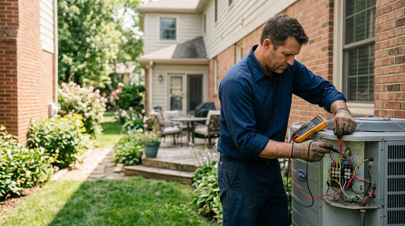 HVAC technician working near Sugarloaf, PA